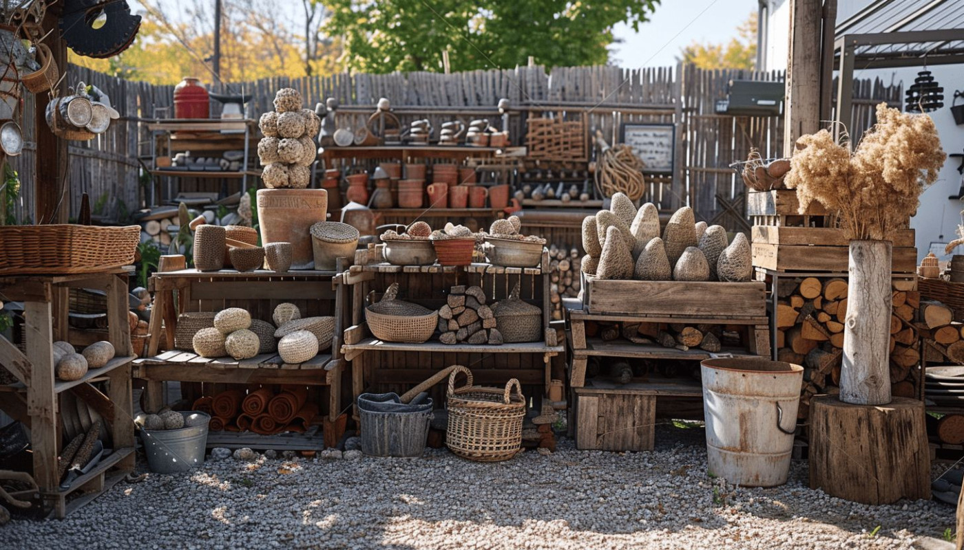 Déco récup pour le jardin idées originales pour un espace vert éco-responsable